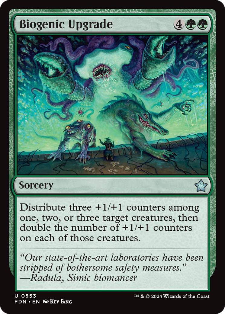 Biogenic Upgrade - Uncommon Sorcery card from Foundations