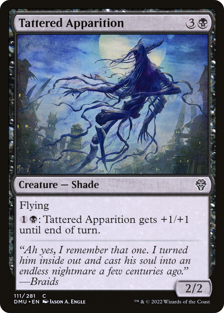 Tattered Apparition - Common Creature — Shade card from Dominaria United
