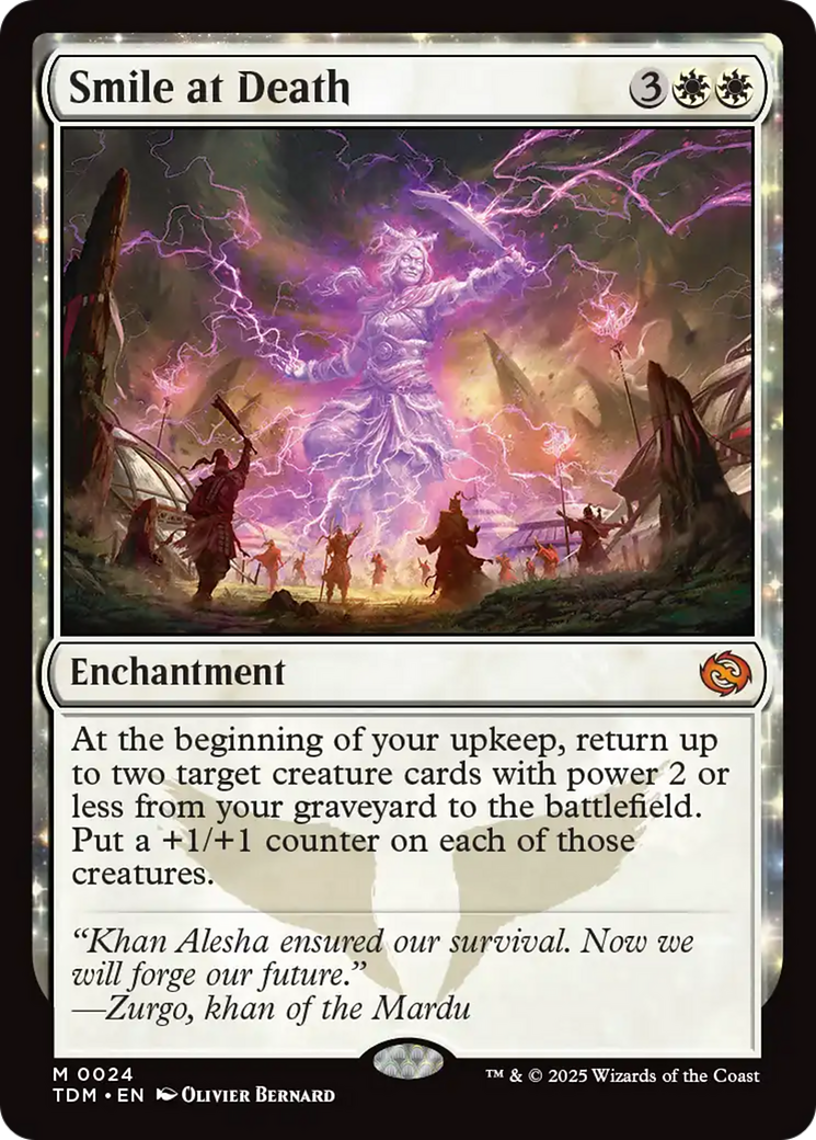 Smile at Death - Mythic Enchantment card from Tarkir: Dragonstorm
