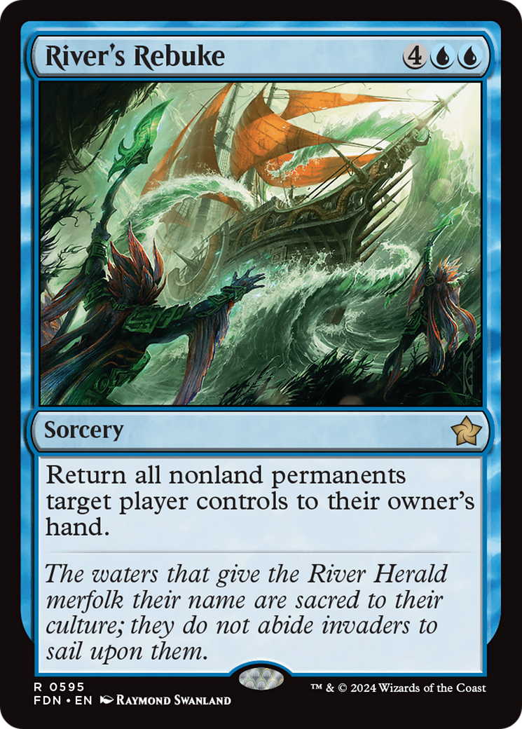 River's Rebuke - Rare Sorcery card from Foundations