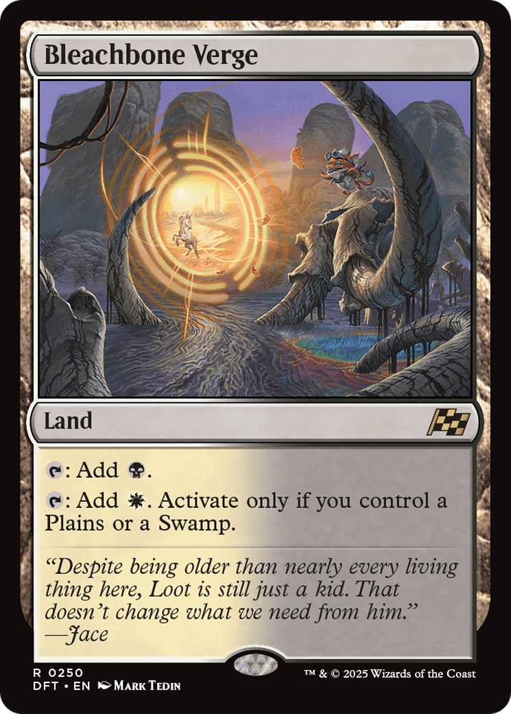 Bleachbone Verge - Rare Land card from Aetherdrift