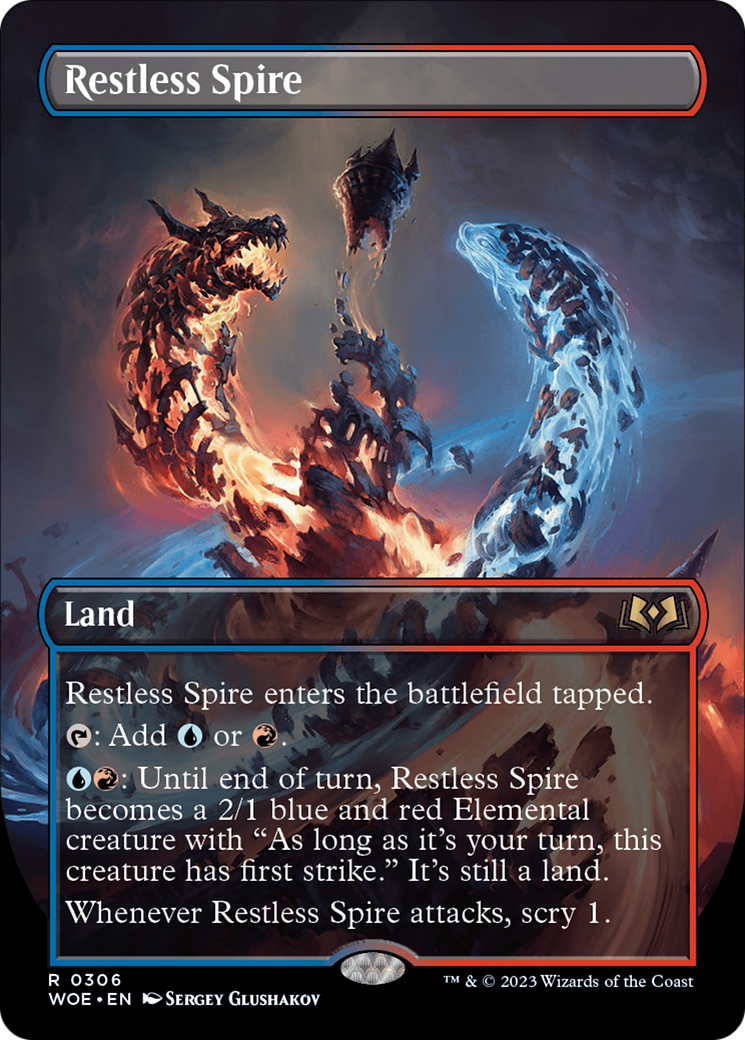 Restless Spire - Rare Land card from Wilds of Eldraine