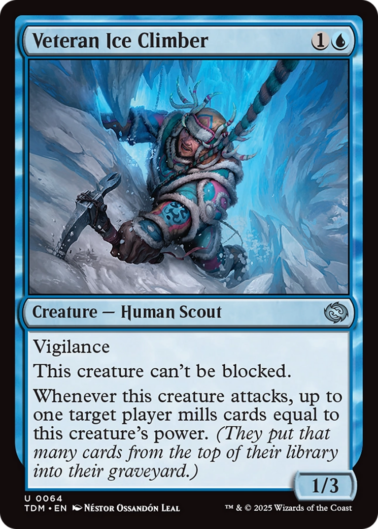 Veteran Ice Climber - Uncommon Creature — Human Scout card from Tarkir: Dragonstorm