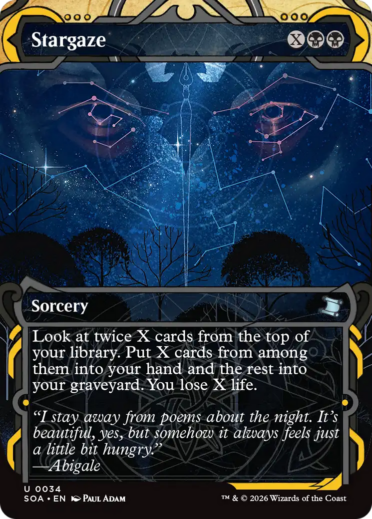 Stargaze - Uncommon Sorcery card from Secrets of Strixhaven Mystical Archive