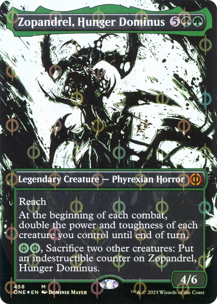 Zopandrel, Hunger Dominus - Mythic Legendary Creature — Phyrexian Horror card from Phyrexia: All Will Be One