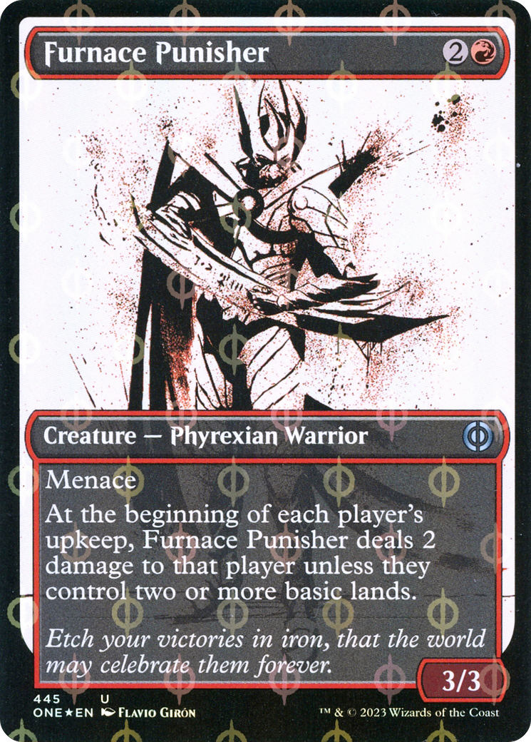 Furnace Punisher - Uncommon Creature — Phyrexian Warrior card from Phyrexia: All Will Be One