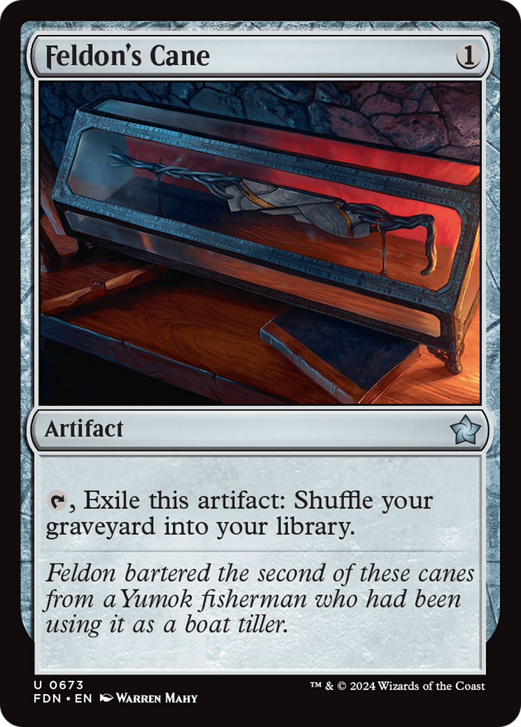 Feldon's Cane - Uncommon Artifact card from Foundations