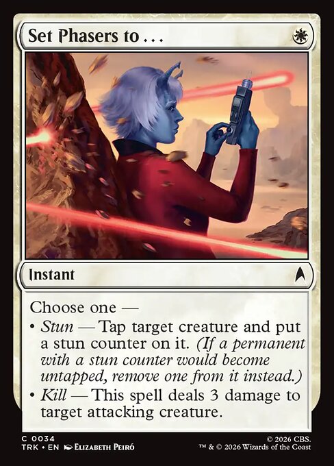 Set Phasers to . . . - Common card from Star Trek
