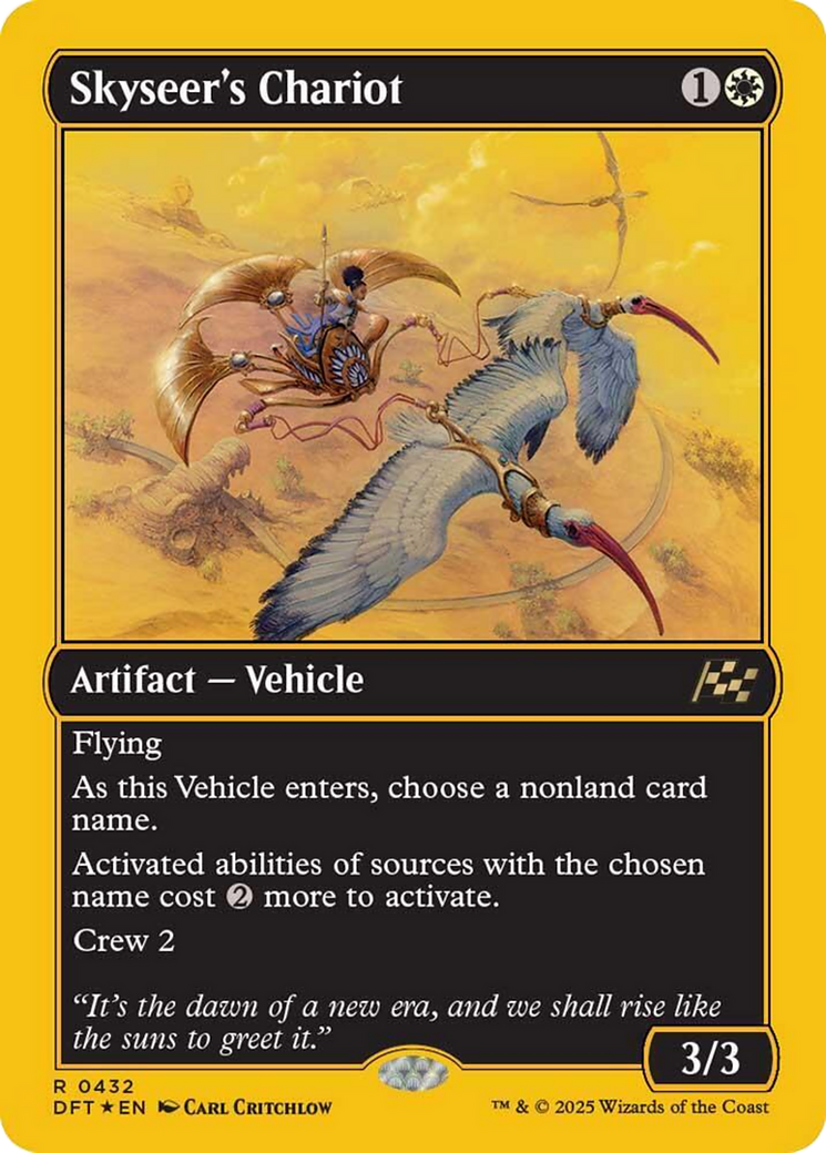 Skyseer's Chariot - Rare Artifact — Vehicle card from Aetherdrift