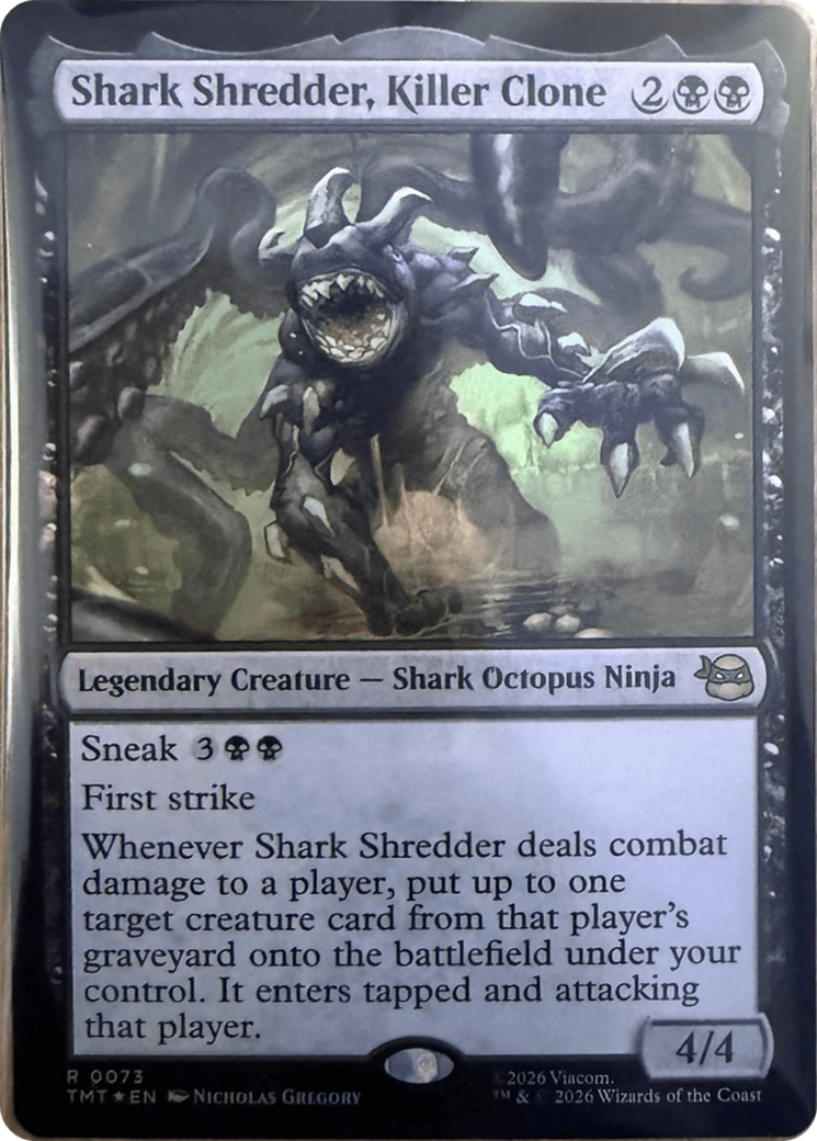 Shark Shredder, Killer Clone - Rare Legendary Creature — Shark Octopus Ninja card from Teenage Mutant Ninja Turtles