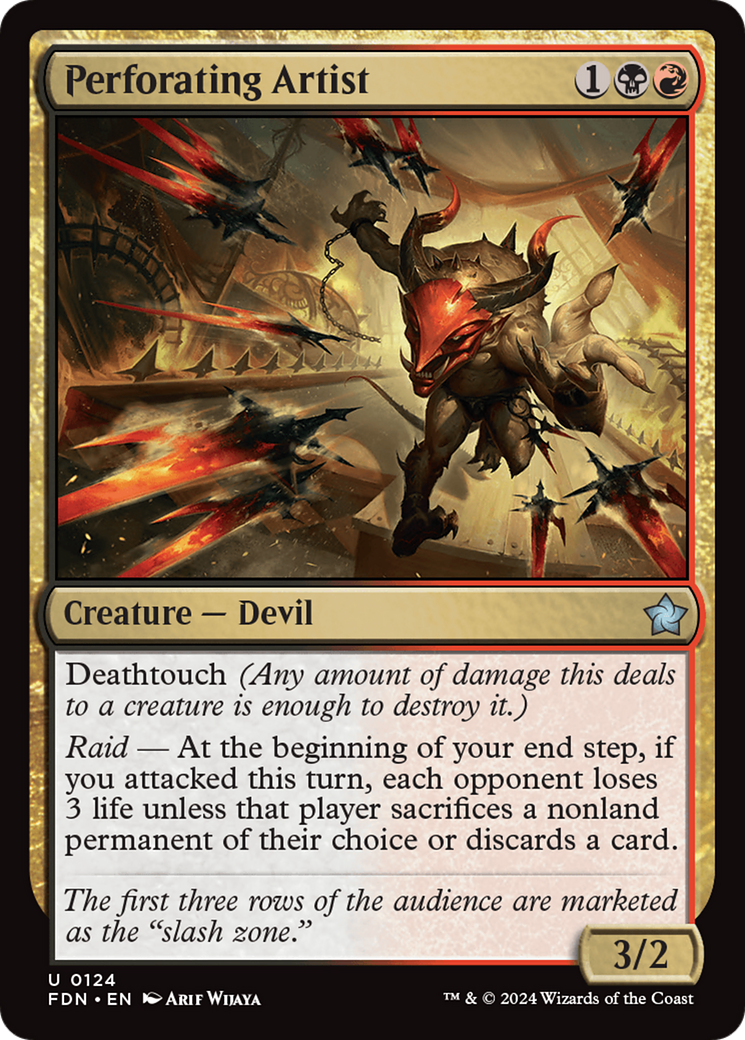 Perforating Artist - Uncommon Creature — Devil card from Foundations