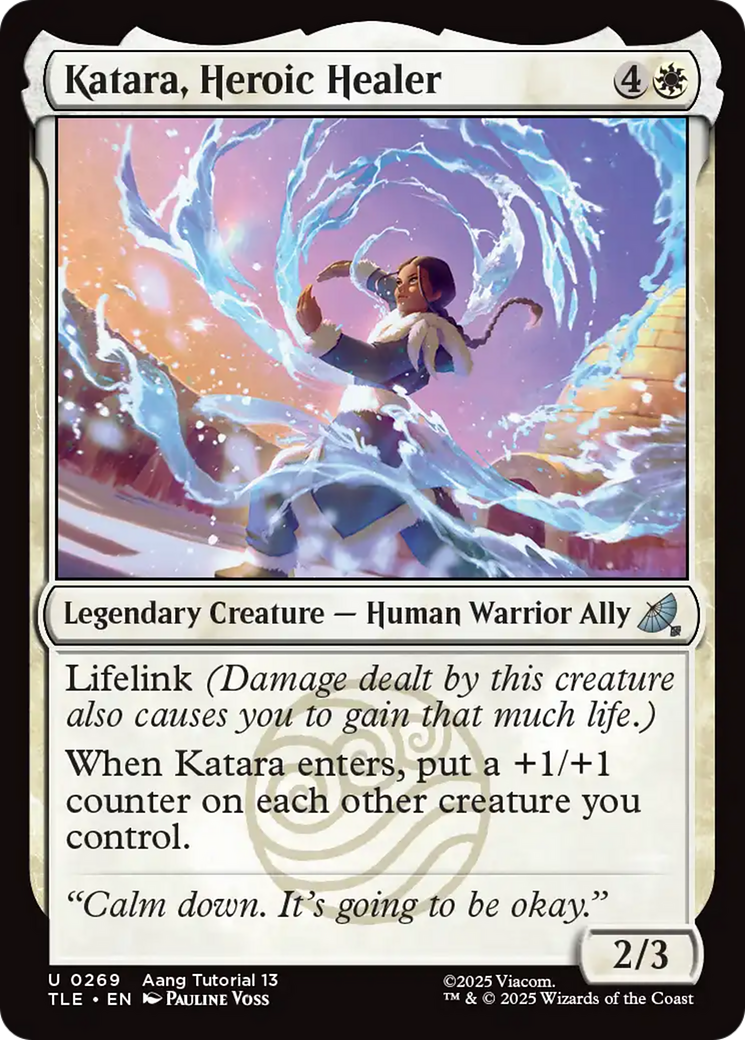 Katara, Heroic Healer - Uncommon Legendary Creature — Human Warrior Ally card from Avatar: The Last Airbender Eternal