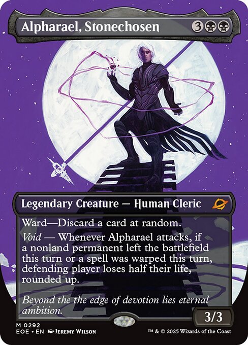 Alpharael, Stonechosen