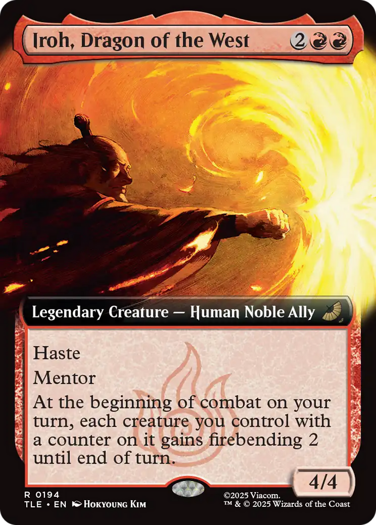 Iroh, Dragon of the West - Rare Legendary Creature — Human Noble Ally card from Avatar: The Last Airbender Eternal