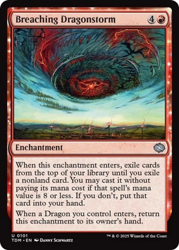 Breaching Dragonstorm - Uncommon Enchantment card from Tarkir: Dragonstorm