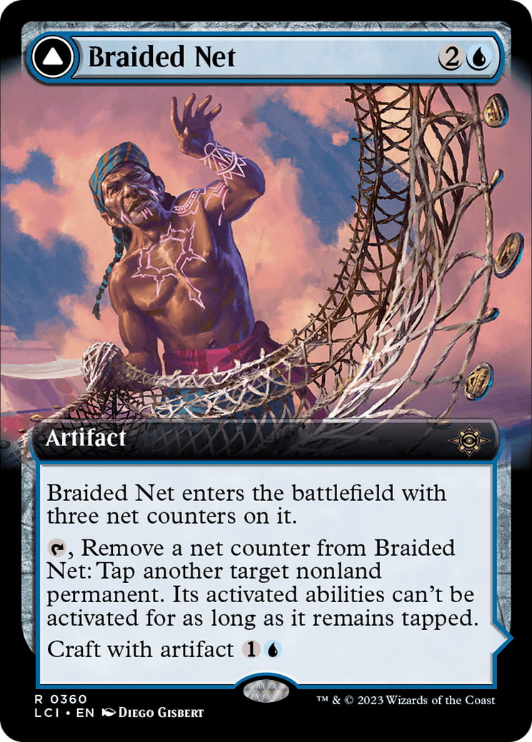 Braided Net // Braided Quipu - Rare Artifact card from The Lost Caverns of Ixalan