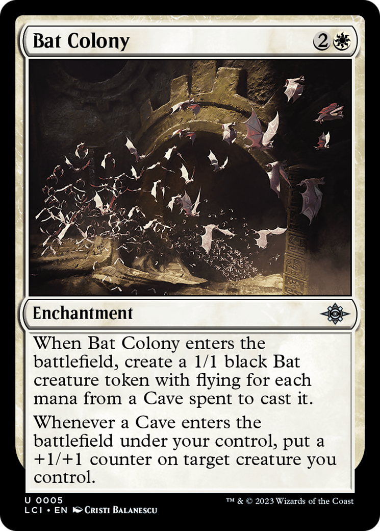 Bat Colony - Uncommon Enchantment card from The Lost Caverns of Ixalan