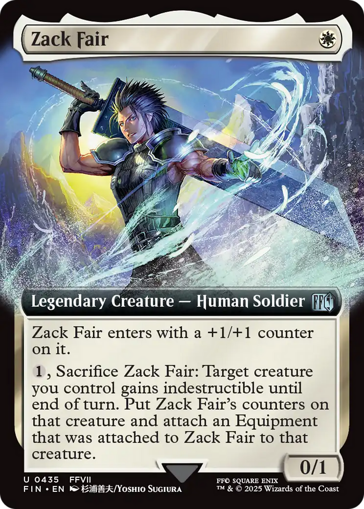 Zack Fair - Uncommon Legendary Creature — Human Soldier card from Final Fantasy