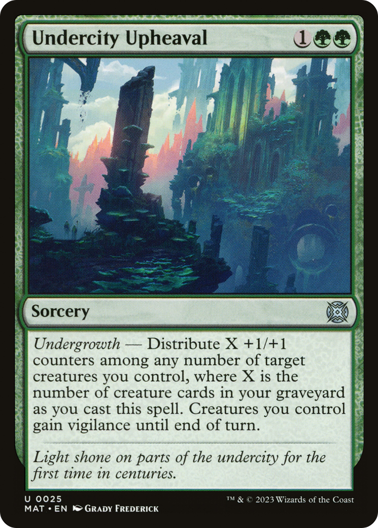 Undercity Upheaval - Uncommon Sorcery card from March of the Machine: The Aftermath