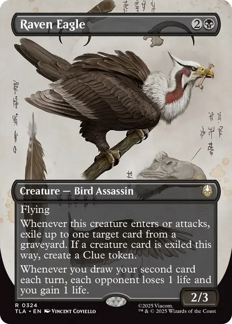 Raven Eagle - Rare Creature — Bird Assassin card from Avatar: The Last Airbender