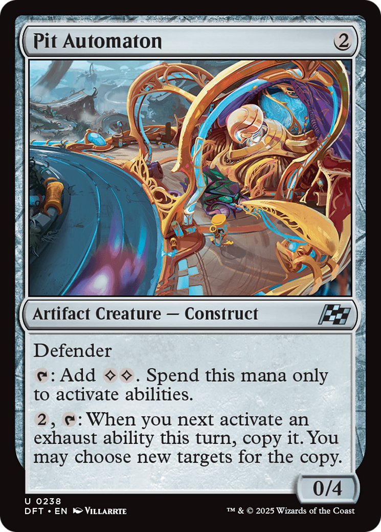 Pit Automaton - Uncommon Artifact Creature — Construct card from Aetherdrift