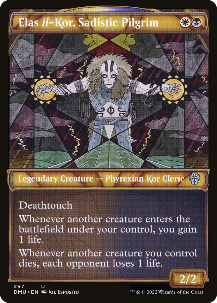 Elas il-Kor, Sadistic Pilgrim - Uncommon Legendary Creature — Phyrexian Kor Cleric card from Dominaria United