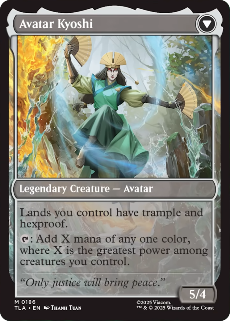 Back face of The Legend of Kyoshi // Avatar Kyoshi