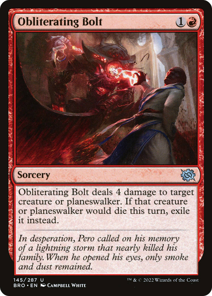 Obliterating Bolt - Sorcery used in 87.0% of Izzet sideboards