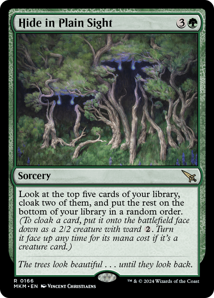 Hide in Plain Sight - Rare Sorcery card from Murders at Karlov Manor
