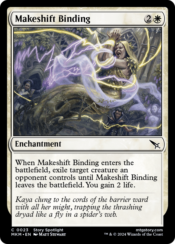 Makeshift Binding - Common Enchantment card from Murders at Karlov Manor