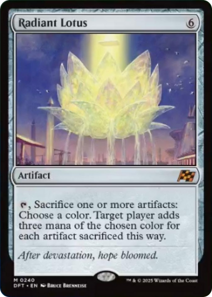 Radiant Lotus - Mythic Artifact card from Aetherdrift