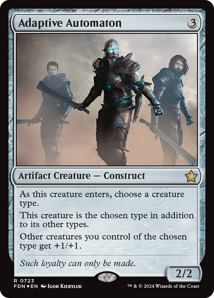 Adaptive Automaton - Rare Artifact Creature — Construct card from Foundations