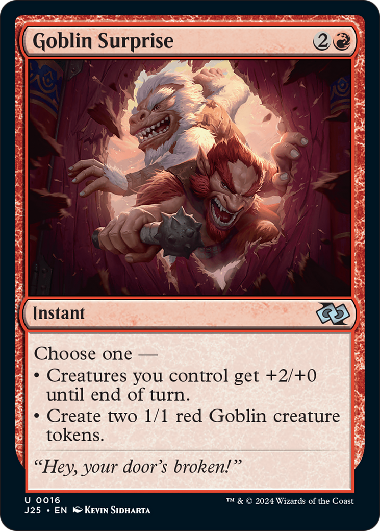 Goblin Surprise - Uncommon Instant card from Foundations Jumpstart