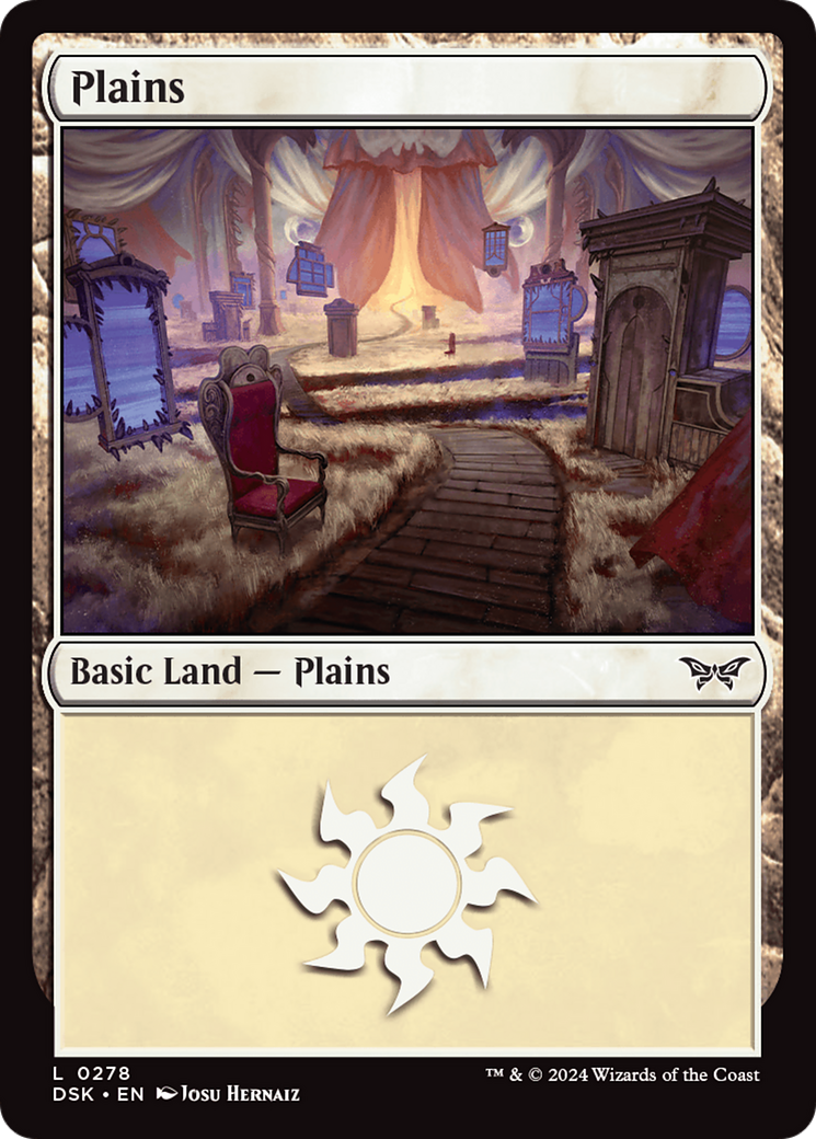 Plains - Common Basic Land — Plains card from Duskmourn: House of Horror