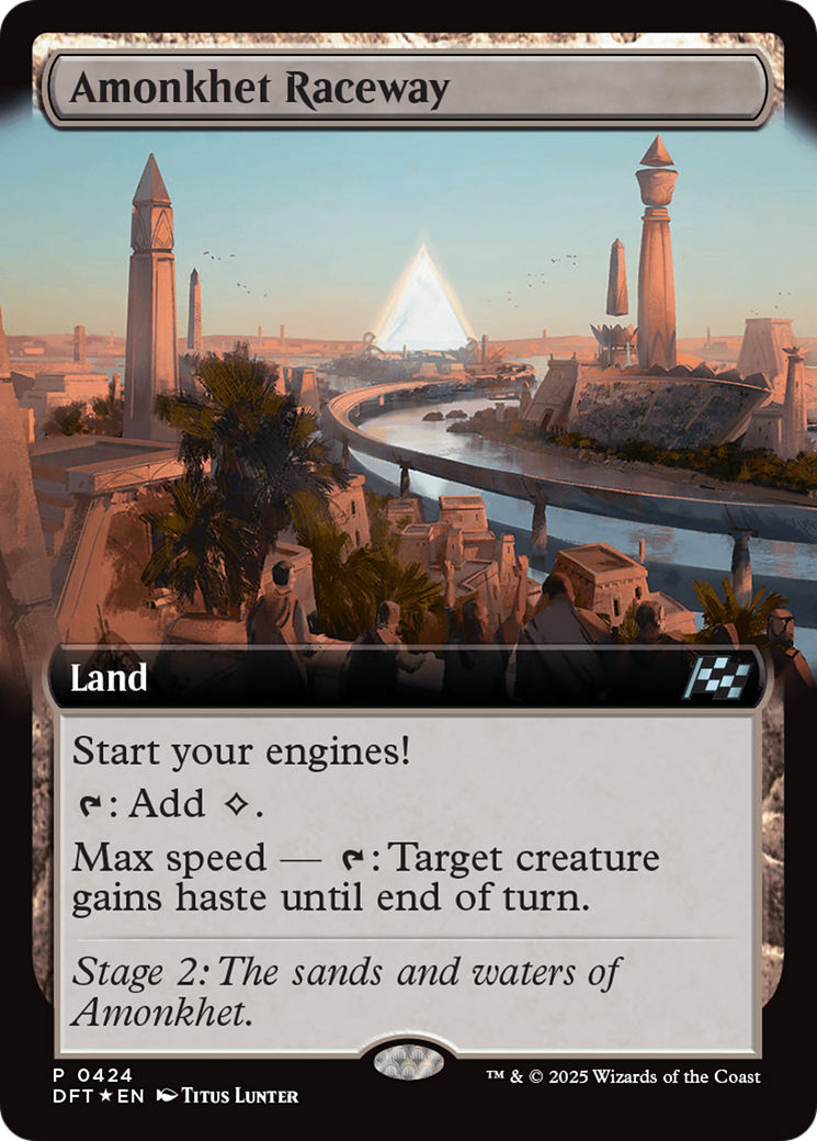 Amonkhet Raceway - Uncommon Land card from Aetherdrift