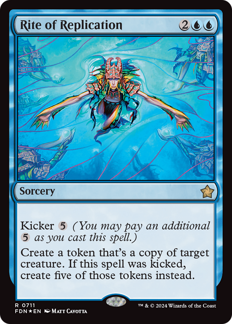 Rite of Replication - Rare Sorcery card from Foundations