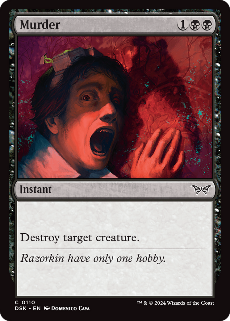Murder - Common Instant card from Duskmourn: House of Horror
