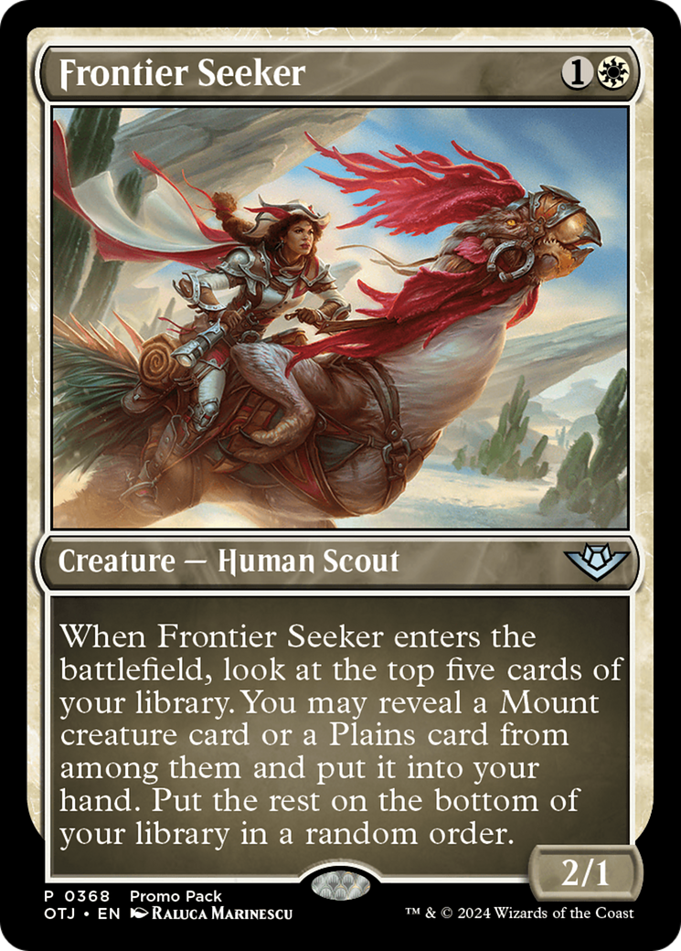 Frontier Seeker - Uncommon Creature — Human Scout card from Outlaws of Thunder Junction