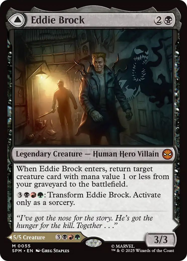 Eddie Brock // Venom, Lethal Protector - Mythic Legendary Creature — Symbiote Hero Villain card from Marvel's Spider-Man