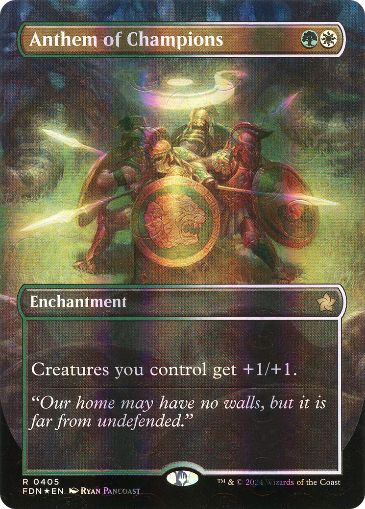 Anthem of Champions - Rare Enchantment card from Foundations