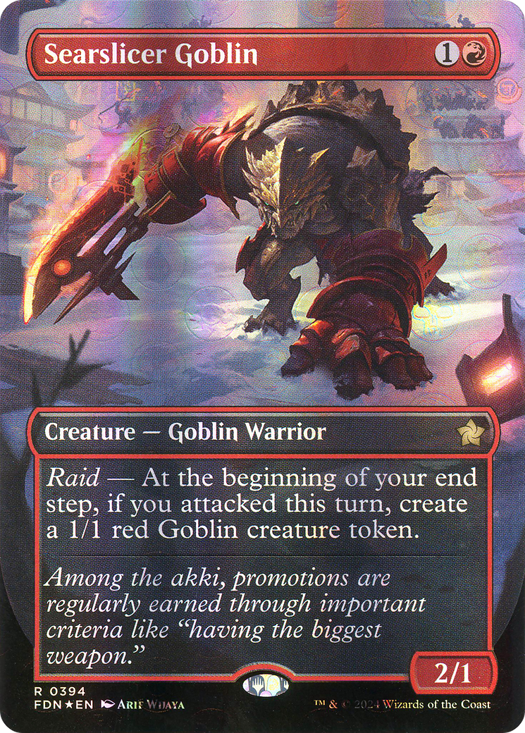 Searslicer Goblin - Rare Creature — Goblin Warrior card from Foundations