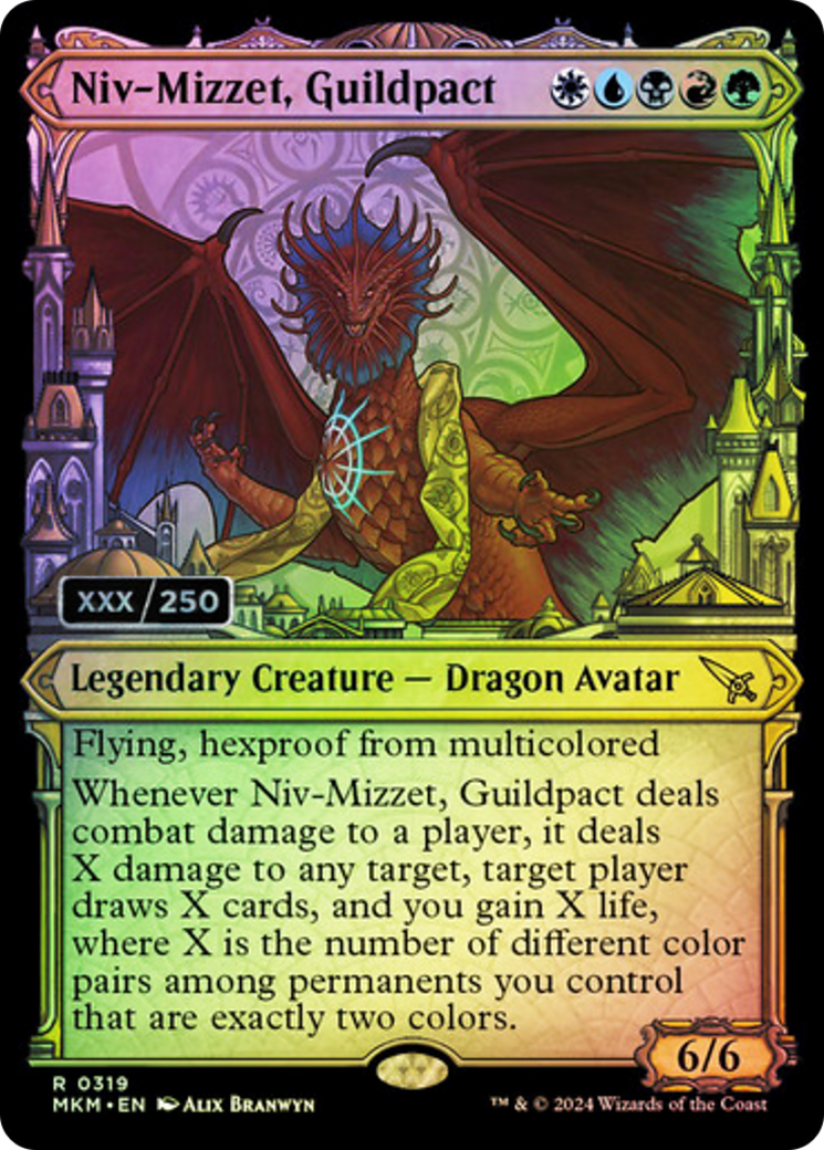 Niv-Mizzet, Guildpact - Rare Legendary Creature — Dragon Avatar card from Murders at Karlov Manor