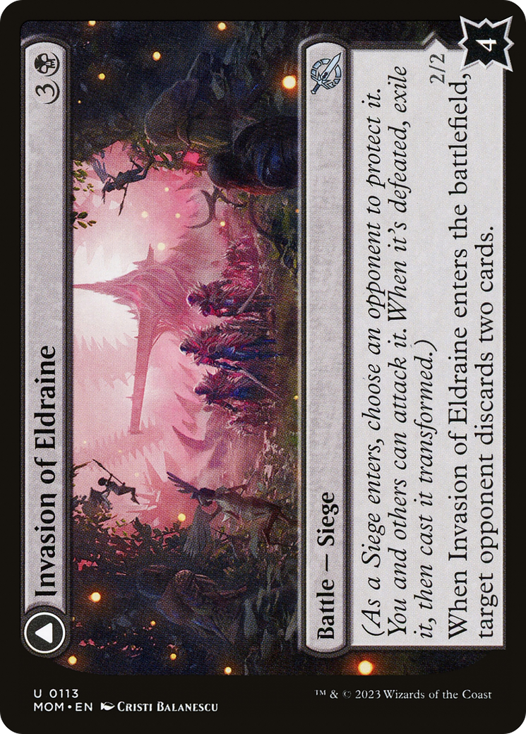 Invasion of Eldraine // Prickle Faeries - Uncommon Creature — Faerie card from March of the Machine