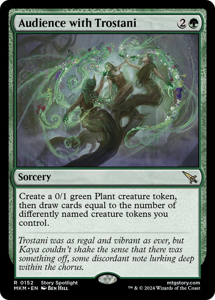 Audience with Trostani - Rare Sorcery card from Murders at Karlov Manor