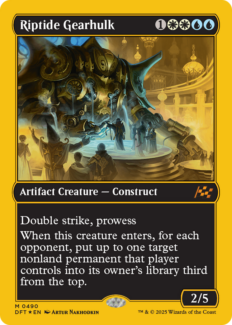 Riptide Gearhulk - Mythic Artifact Creature — Construct card from Aetherdrift