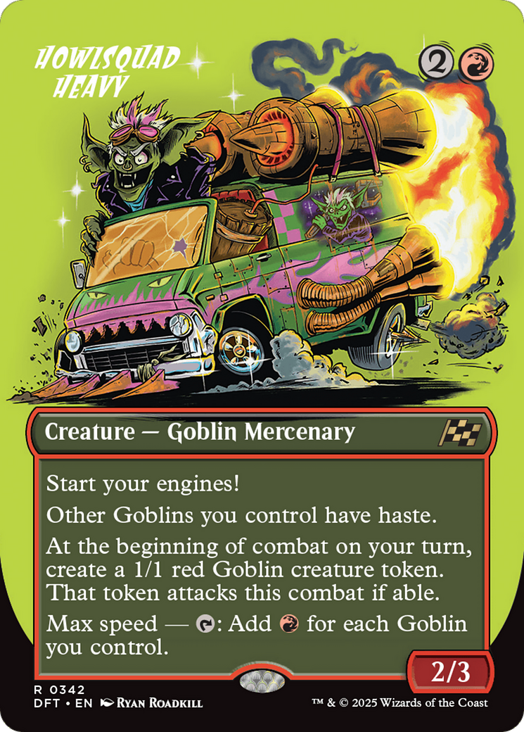 Howlsquad Heavy - Rare Creature — Goblin Mercenary card from Aetherdrift
