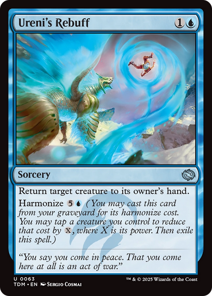 Ureni's Rebuff - Uncommon Sorcery card from Tarkir: Dragonstorm