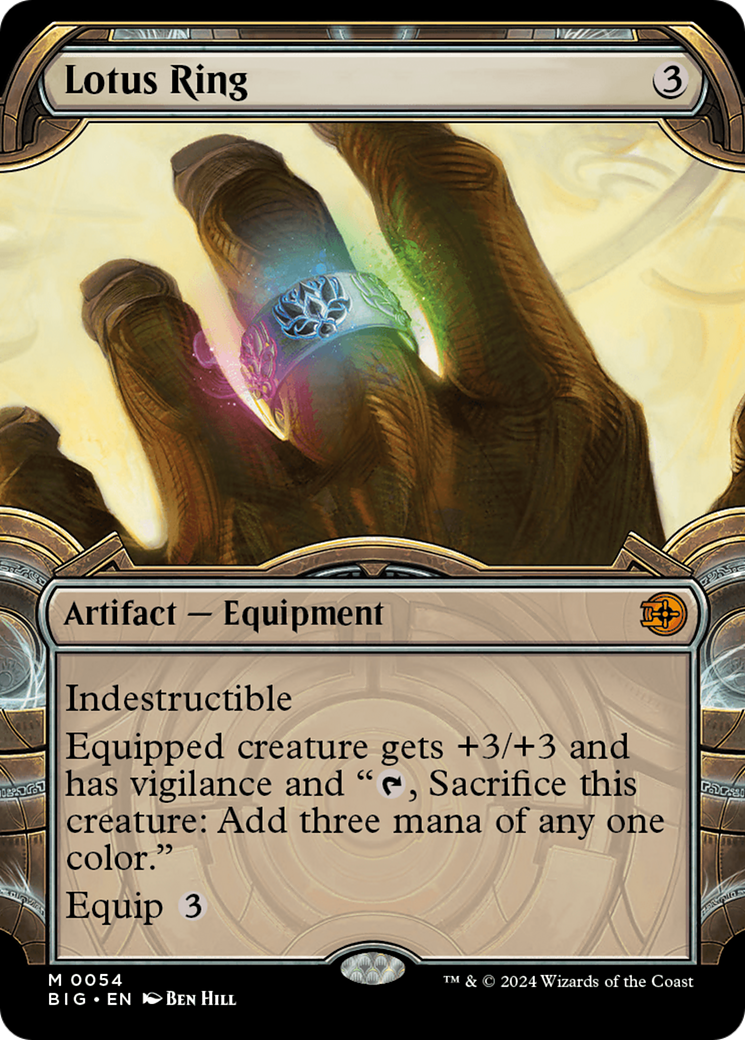 Lotus Ring - Mythic Artifact — Equipment card from The Big Score