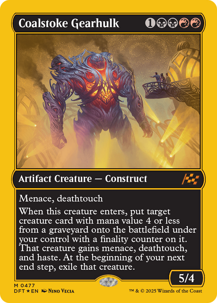 Coalstoke Gearhulk - Mythic Artifact Creature — Construct card from Aetherdrift