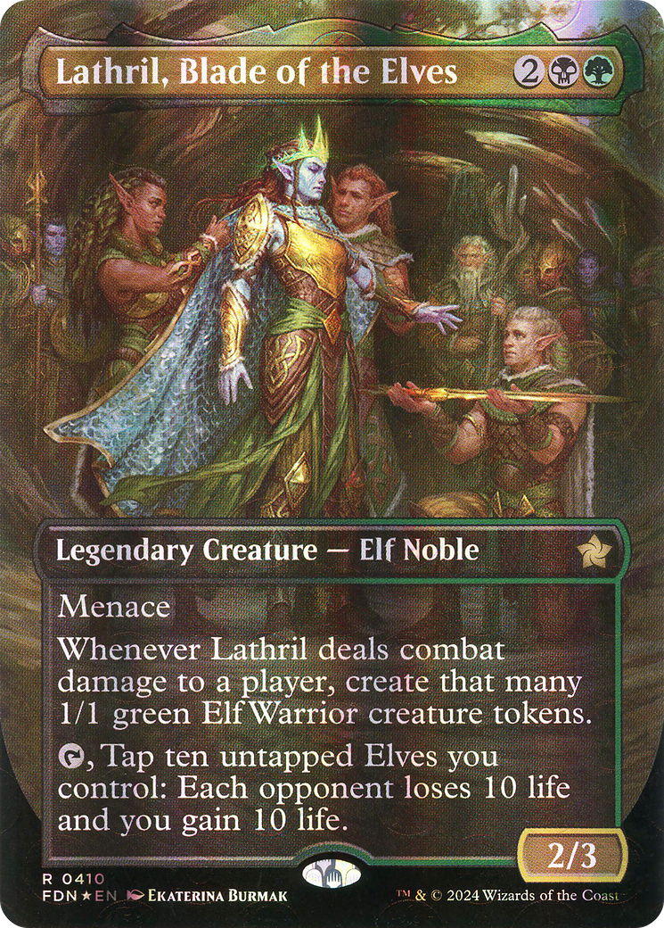 Lathril, Blade of the Elves - Rare Legendary Creature — Elf Noble card from Foundations